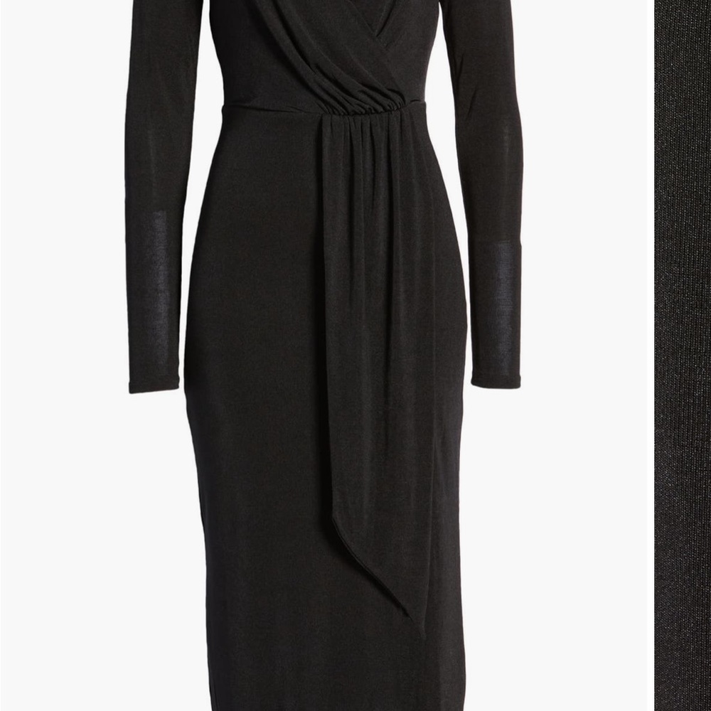 Good American Good Touch Long Sleeve Wrap Dress size 3